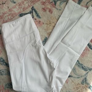 White workout leggings.